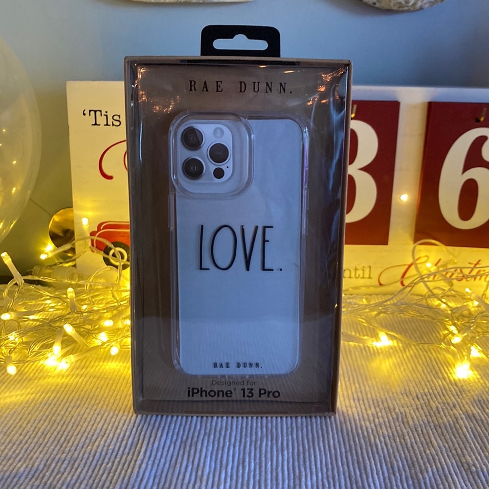 Rae Dunn Love Hard Shell Case iPhone 13 Pro Max